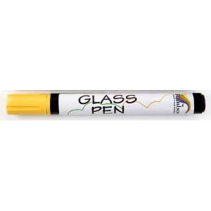  Glass Pen Yellow   For Writing on WINDOWS & GLASS Office 