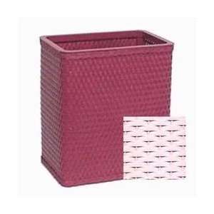  Chelsea Collection Square Wastebasket   Crystal Pink Baby