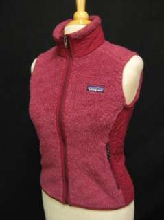 Patagonia Raspberry Pink Classic Retro X Womens Thick Pile Fleece Vest 