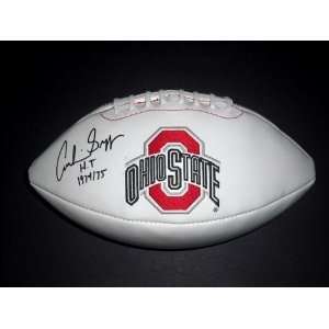   State Logo Football   Autographed College Footballs 