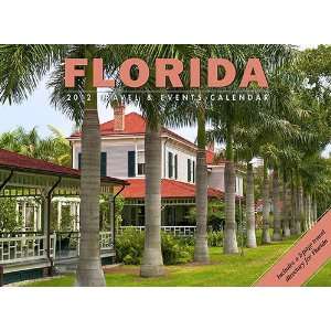  Florida Travel & Events 2012 Deluxe Wall Calendar Office 