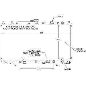  Visteon 9671 Radiator Automotive