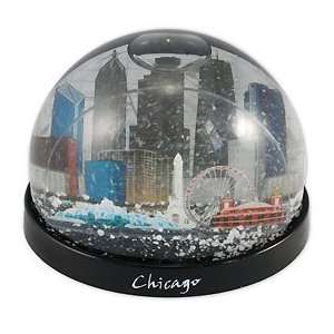 City of Chicago 3D Skyline Water Globe