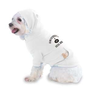   WORK Hooded (Hoody) T Shirt with pocket for your Dog or Cat MEDIUM