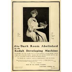  1902 Ad Kodaker Dark Room Camera Film Developing Edwardian 
