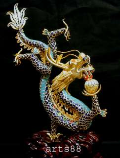 enamel dragon chinese zodiac 2012