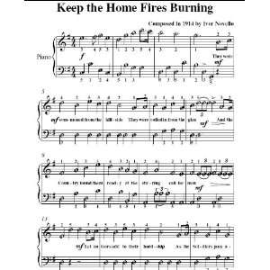   the Home Fires Burning Easy Piano Sheet Music Ivor Novello Books