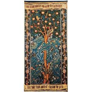  Woodpecker with Verse William Morris Wall Tapestry