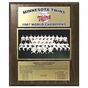  MLB Twins 1987 World Series Plaque