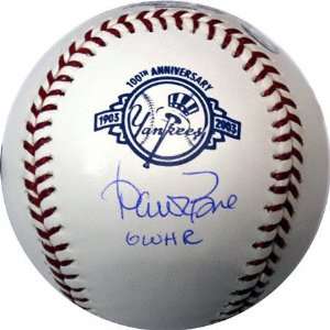 Aaron Boone New York Yankees 100th Anniversary Autographed Baseball