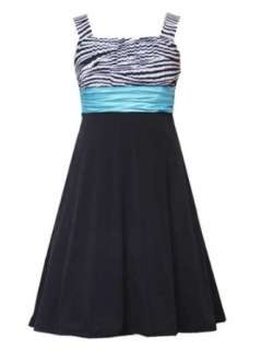  Rare Editions Girls PLUS Size BLACK WHITE TURQUOISE BLUE 