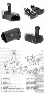 Battery Grip for Canon EOS 450D XSi BG E5 + 2 LP E5 BG5  