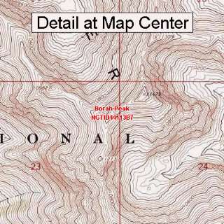 USGS Topographic Quadrangle Map   Borah Peak, Idaho (Folded/Waterproof 