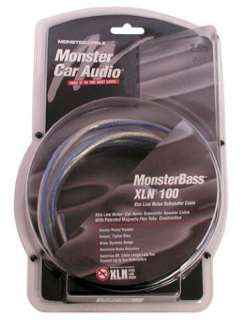 MONSTER CABLE XLN100 MONSTERBASS SUBWOOFER CABLE 8.2 FT  