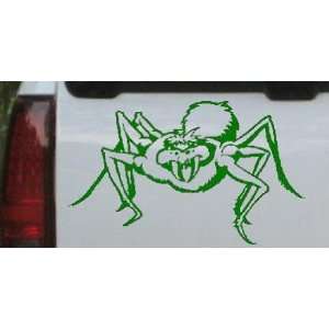 Spider Animals Car Window Wall Laptop Decal Sticker    Dark Green 28in 