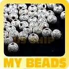 20x Sterling Silver Round Sparkle Stardust Bead Spacer 3mm  