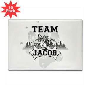  Rectangle Magnet (10 Pack) Twilight Wolf Team Jacob 