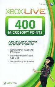 Microsoft XBOX Live 400 Points Cards   BRAND NEW SEALED  
