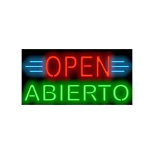  Open Abierto Neon Sign