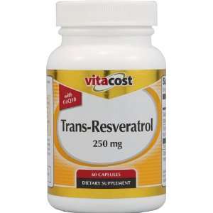  Vitacost Trans Resveratrol with CoQ10    250 mg/ 100 mg 