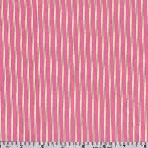  60 Wide Nylon Lycra Stripe Swimwear/Activewear Pink/Lime 