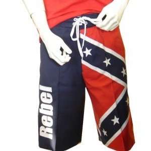  Rebel Confederate Flag Boardshort   Board Shorts Size 