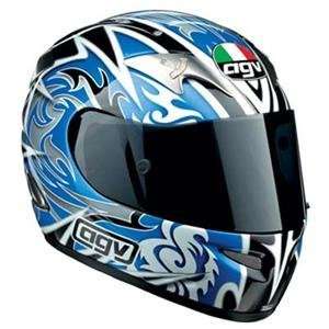  AGV Ti Tech Multi Helmet   2X Large/Black/Blue Automotive