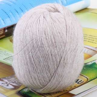 Cashmere 3ply Knitting Weaving Wool Yarn 400mtrs Beige  