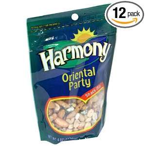 Harmony Oriental Party Snack Mix, 4 Ounce Bags (Pack of 12)  