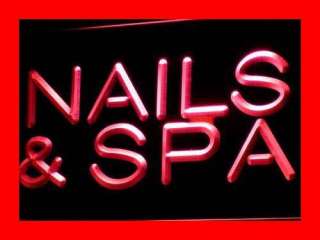 i356 r Nails & Spa Beauty Salon Saloon Neon Light Sign  