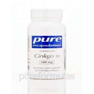  Pure Encapsulations Ginkgo 50   160 mg. 120 Vegetable 