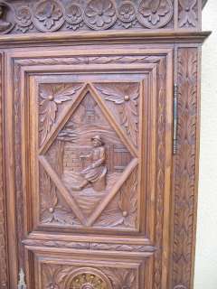 8048   French Armoire from Brittany   made in France circa 1880s of 