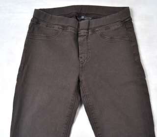 FOR ALL MANKIND PUll On Legging Bark Brown Gray Jeans X SMALL  