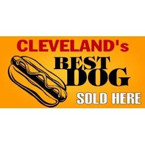  3x6 Vinyl Banner   Cleveland Hot Dogs 