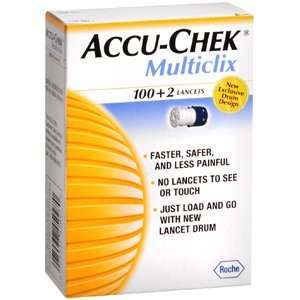  ACCU CHEK MULTCLIX LANCET DRUM 102 EACH Health & Personal 