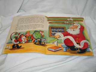 1955 Whitman Fuzzy Wuzzy Santa Claus & Lili Monk Book  