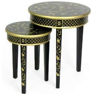  Round Scrollwork Nested Tables