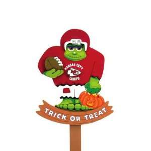  Kansas City Chiefs Nfl Halloween Frankenstein Stake Wood 
