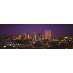   at Night, Dallas, Texas, USA by Panoramic Images, 8x24