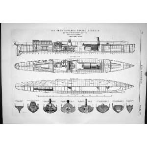  Engineering 1879 Spar Torpedo Vessel Acheron Norman Selfe 