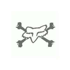 Fox Victory Cross Bones Decal Sticker Racing for Cars and Walls 5 Inch 