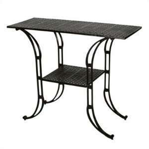 Windham Castings WOXXXX16 Rectangular Woven Top Bar Table with Scroll 