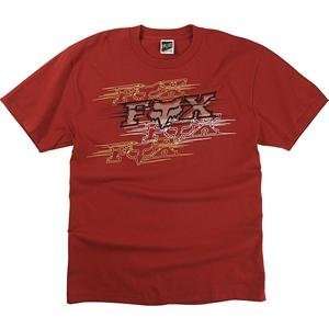  Fox Racing Two Edged T Shirt   2X Large/Red Automotive