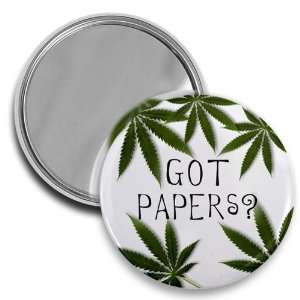  GOT PAPERS 420 Marijuana Pot Leaf Joint 2.25 inch Pocket 