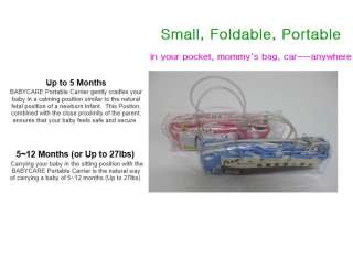 Infant Foldable Portable Wrap Baby Carrier Sling Cradle Ring Sling 
