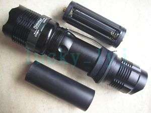 ZOOMABLE CREE LED Flashlight 3mode Torch Zoom 18650 AAA  