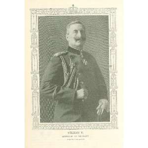  1905 Print William II Emperor of Germany 