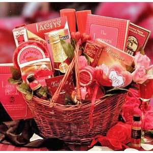   Heart Romantic Valentines Day Gift Basket for Lovers 