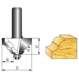   router bit with bearing 1 4 x r1 8 retail value $ 3 71 our price