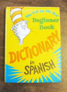 dr. seuss cat in the hat spanish dictionary 1st first  